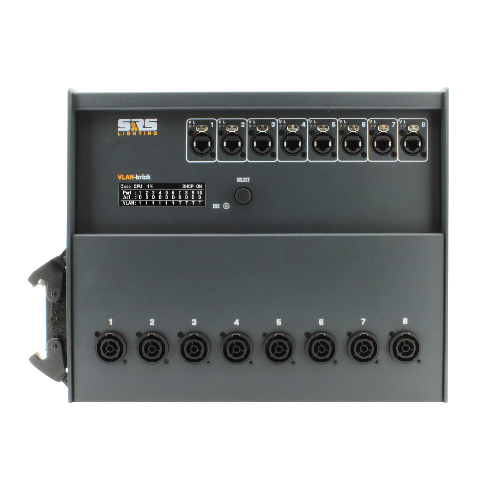 SRS Lighting* SRS Lighting | VLAN-toolbox brick 10 | 8-poorts managed ...
