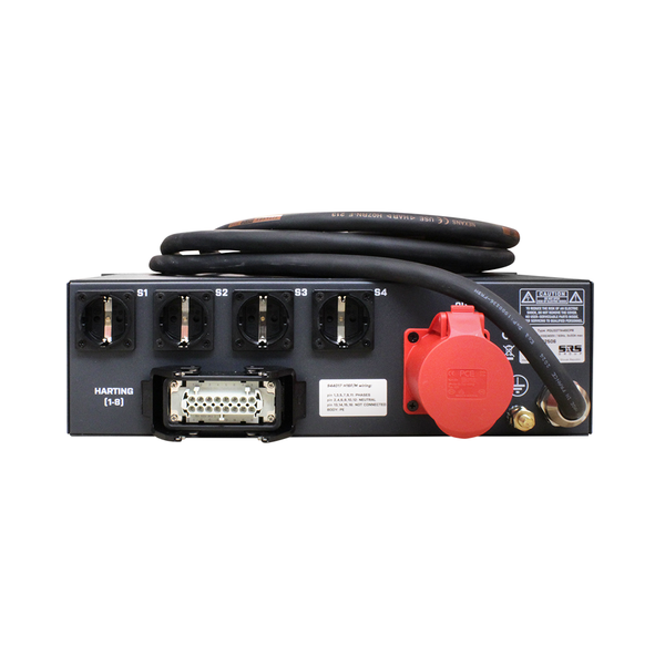 SRS Power | PDU32T1H4SCPR | Distributeur de courant 32A | 32A 1.5 cable | 32A Loop-through | 1x Harting | 4x Shuko | Digital meter | Main RCBO | MCB | SRS Power* SRS Power | PDU32T1H4SCPR | Distributeur de courant 32A | 32A 1.5 cable | 32A Loop-through | 1x Harting | 4x Shuko | Digital meter | Main RCBO | MCB |