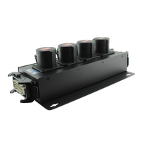 SRS Rigging | MC-SPLIT4-DV-H16-WM | Wandmontage Breakout 4-kanaals | Geschikt voor: Direct Voltage | Input: 1x Harting-16p | Output: 4x CEE16A-4p