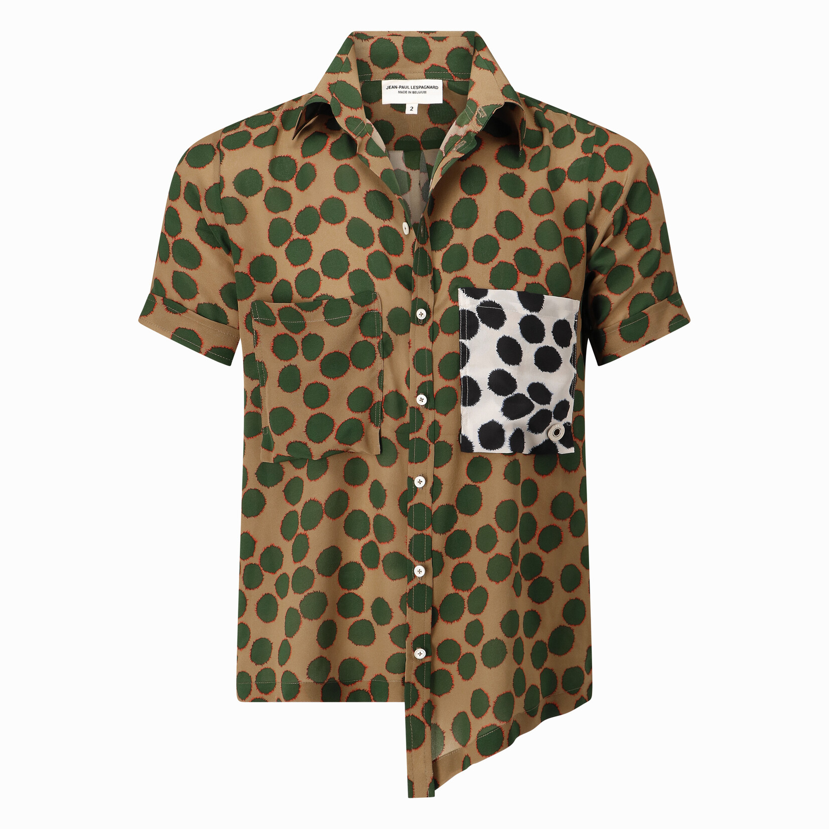 Jean-Paul Lespagnard Polka Dots Short Sleeves Silk Shirt CDG ->>> CPH