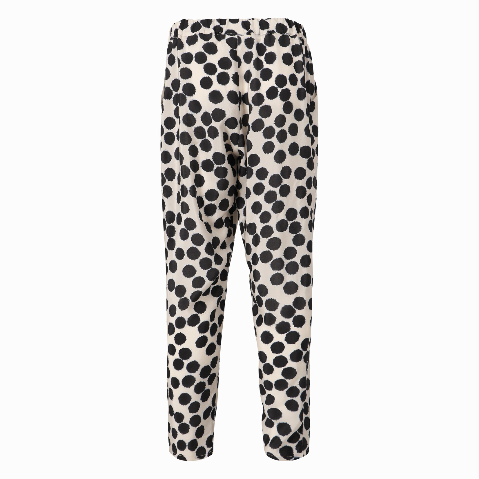 Jean-Paul Lespagnard Polka Dots Silk Breezy Trousers BRU ->>> ATH