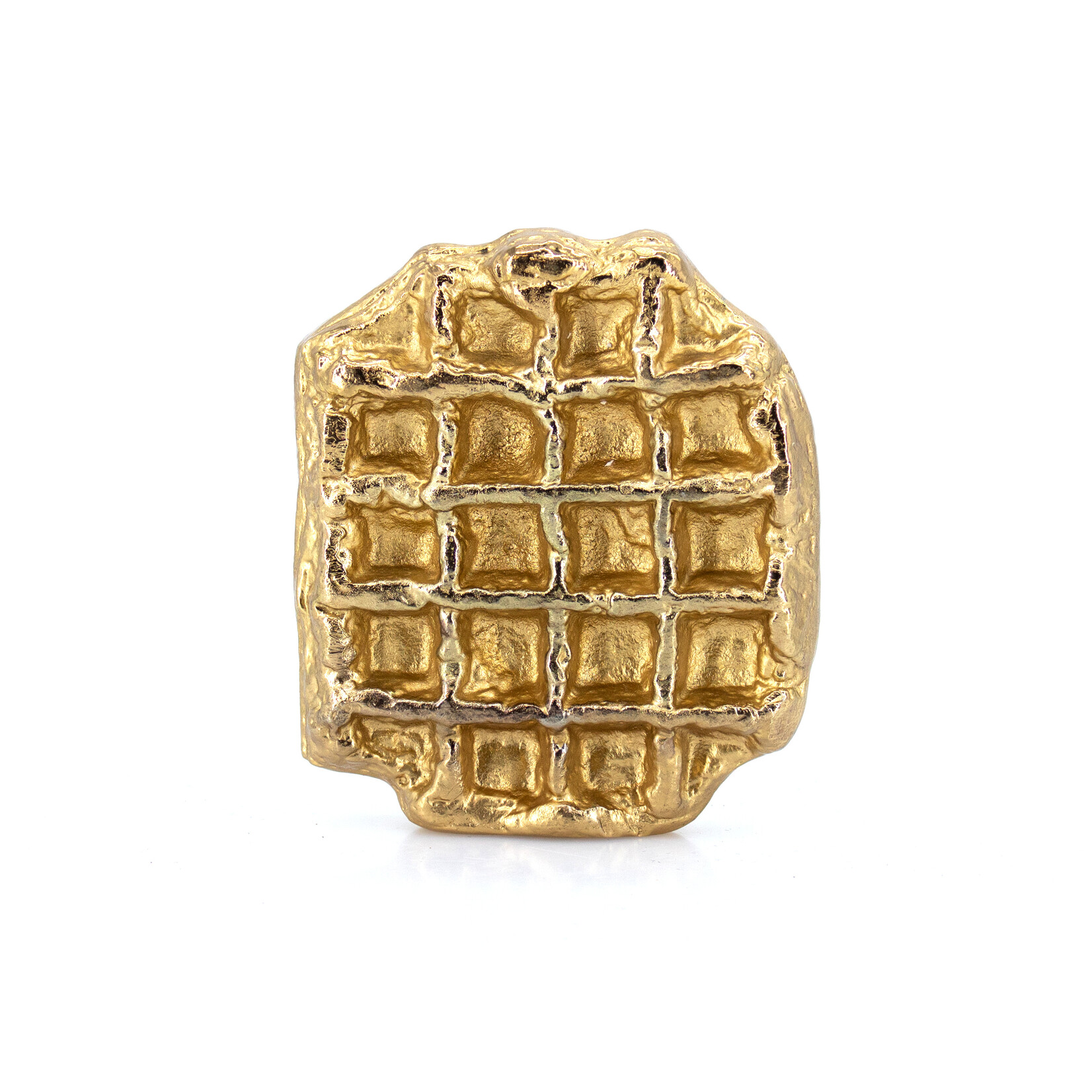 Jean-Paul Lespagnard Golden Waffle Paperweight