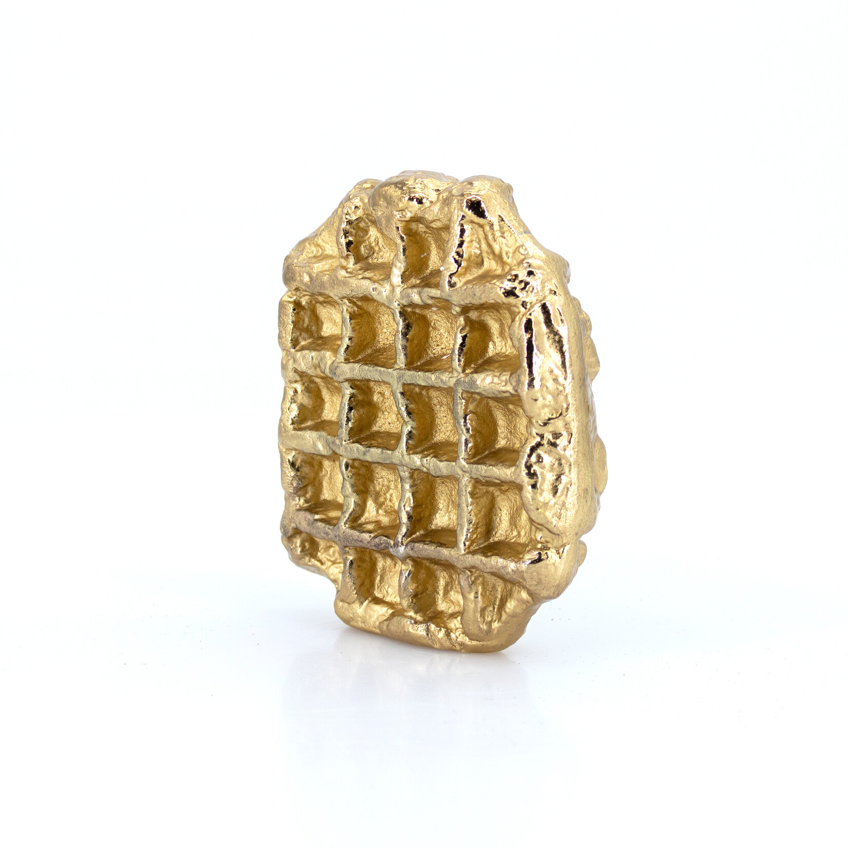 Jean-Paul Lespagnard Golden Waffle Paperweight