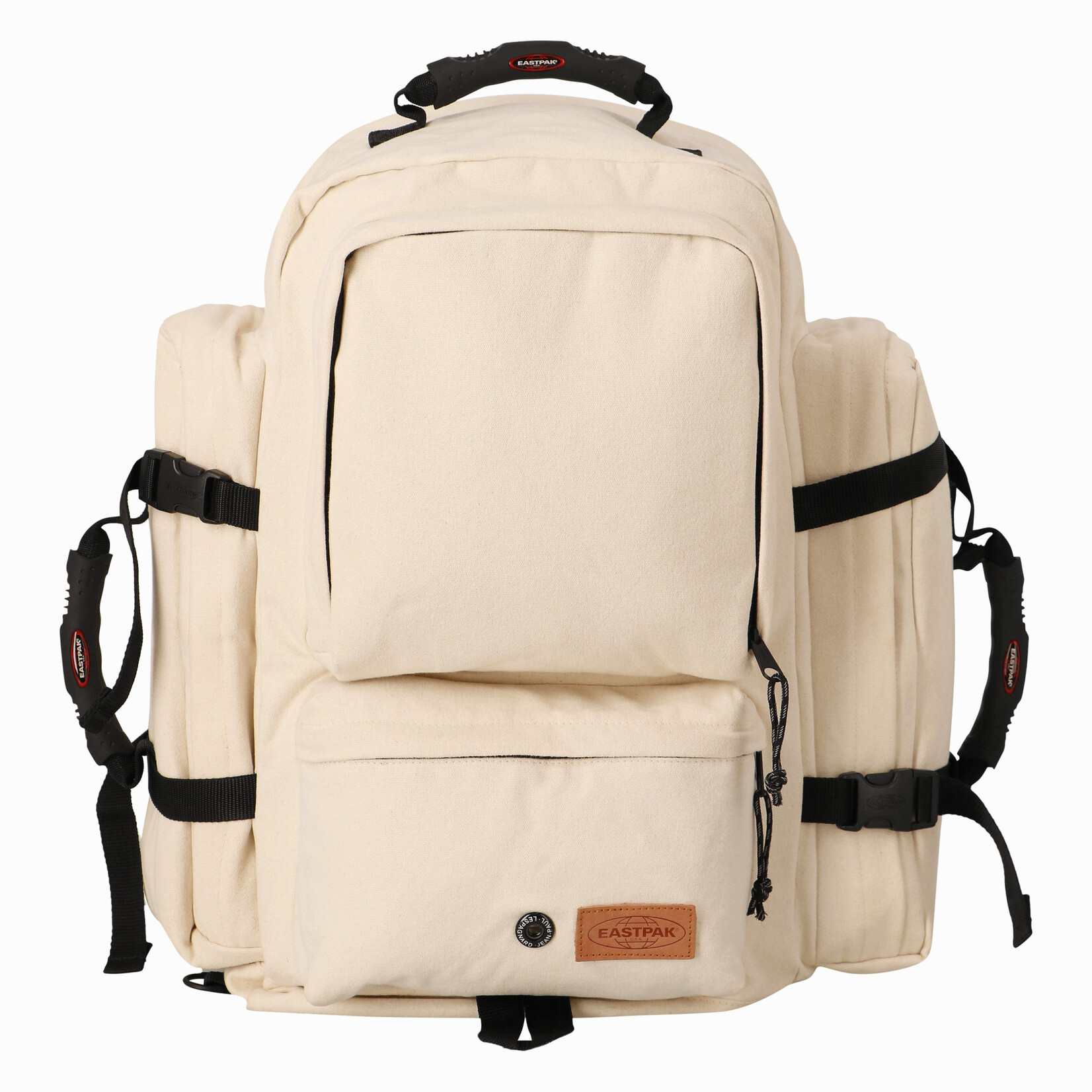 Jean-Paul Lespagnard Big Backpack, Off White & Natural Leather, Eastpak x Jean-Paul Lespagnard