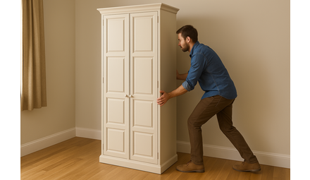 Wie bewege ich einen schweren Schrank?