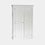 123schrank Siena Kleiderschrank - 125x51x200Hcm - Kleiderstange - Regal - 2 geschlossene Flügeltüren