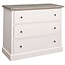 123schrank Kommode Lombok - 100x40x90H cm - 3 Soft-Close-Schubladen - Eichenplatte