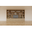 123schrank Osaka Fächerschrank - 400x40x255H cm - 15 offene Fächer - 6 push-to-open Türen - Cinewall - TV-Fach - schlankes Design - zerlegbar - 5cm Bodenstärke