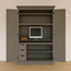 123schrank Computervitrine Roma 120x60x190(H) cm - RAL 7006