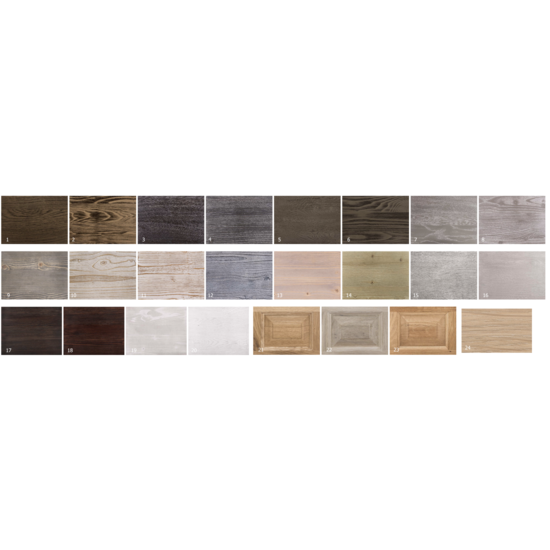 123schrank Kleiderschrank London 01 - 200x40x240H cm - Eiche - 3 geschlossene Türen - offene Fächer - schlankes Design