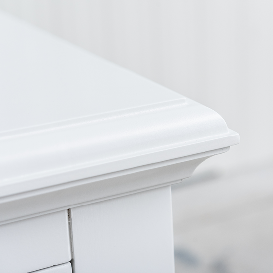 123schrank Buffetschrank Santa Barbara - 230x45x230H cm - 4 Vitrinentüren mit Scharnieren - 4 Schubladen mit Soft Close - 4 geschlossene Türen mit Scharnieren - verstellbare Einlegeböden