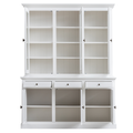123schrank Buffetschrank Santa Fe - 177x45x230H cm - 3 Vitrinentüren mit Scharnieren - 3 Schubladen mit Soft Close - 3 geschlossene Türen mit Scharnieren - 8 Einlegeböden - verstellbare Einlegeböden
