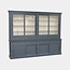 123schrank Buffetschrank Le grand st Tropez - 300x50x240H cm - Zerlegbar - 4 Schiebetüren in der Vitrine - 8 kleine Schubladen - 4 große Schubladen mit Soft Close - 4 geschlossene Schiebetüren