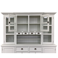 123schrank Buffetschrank San Pietro - 235x55x225H cm - 4 Flügeltüren - 4 kleine Schubladen - offenes Fach - 8 große Schubladen mit Soft Close - 2 geschlossene Flügeltüren
