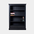 123schrank Bücherregal Libreria - 125x45x180H cm - 3 Fachböden - 2 Soft-Close-Schubladen