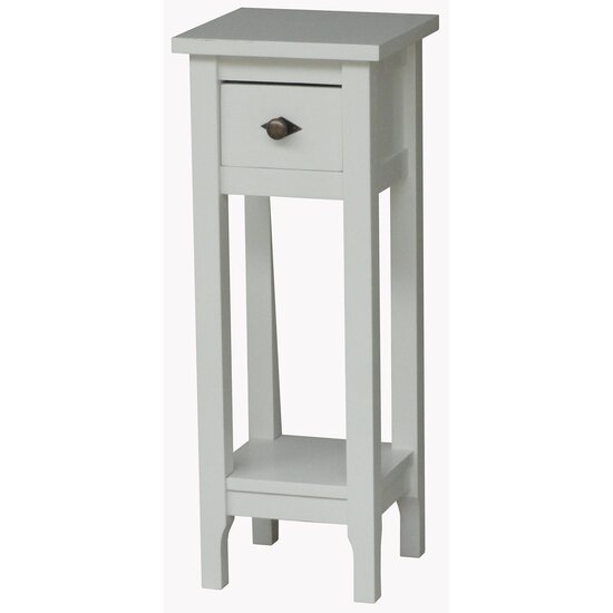 123schrank Beistelltisch Deux - 30x30x80H cm - 1 Schublade - 1 Ablage