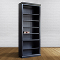 123schrank Schaltschrank/Bücherregal LM 04 - 100x40x245H cm - 5 Fachböden - Elementschrank - verstellbare Fachböden