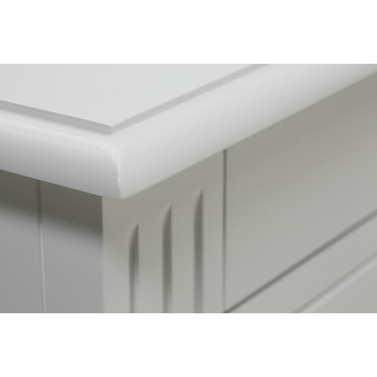 123schrank Sideboard Privatbibliothek - 200x40x80H cm - 4 Schubladen - 4 geschlossene Flügeltüren