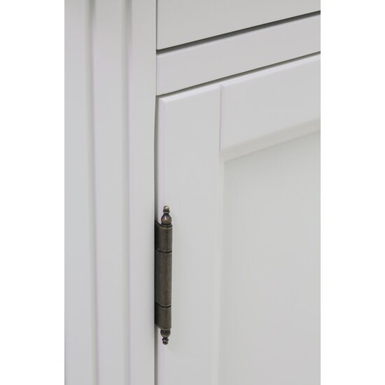 123schrank Sideboard Privatbibliothek - 200x40x80H cm - 4 Schubladen - 4 geschlossene Flügeltüren