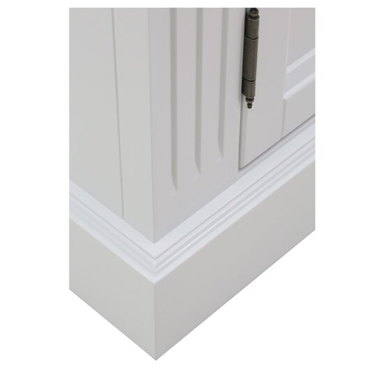 123schrank Sideboard Privatbibliothek - 200x40x80H cm - 4 Schubladen - 4 geschlossene Flügeltüren