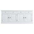 123schrank Brela Sideboard - 230x45x95H cm - 4 Schubladen - 4 Flügeltüren