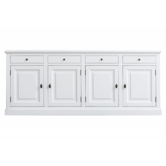 123schrank Brela Sideboard - 230x45x95H cm - 4 Schubladen - 4 Flügeltüren