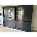 123schrank Buffetschrank Canada - 300x50x220H cm - 4 Schiebetüren aus Glas - 4 geschlossene Schiebetüren - 4 Soft-Close-Schubladen