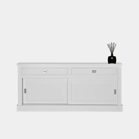 123schrank Sideboard Island 05 - 200x50x90H cm - 2 Schubladen - 2 Schiebetüren