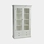 123schrank Vitrine Juan les Pins - 110x43x190H cm - 2 Flügeltüren - 3 Soft-Close-Schubladen