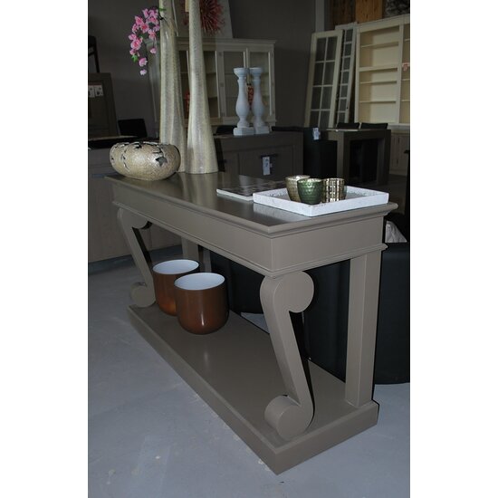 123schrank Beistelltisch Valencia - 150x48x80H cm - mit geschwungenen Beinen