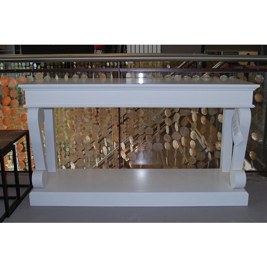 123schrank Beistelltisch Valencia - 150x48x80H cm - mit geschwungenen Beinen