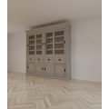 123schrank Buffetschrank South Beach - 240x50x240H cm - 8 Schiebetüren - 4 Soft-Close-Schubladen