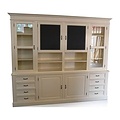 123schrank Buffetschrank Le grand cuisine - 258x50x225H cm - 2 Kreidetafeln - 4 Türen - 8 Soft-Close-Schubladen - 2 offene Fächer - 2 Schubladen