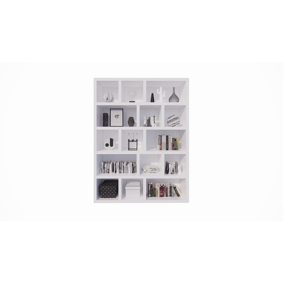 123schrank Regalelement Barbados - 160x40x210H cm - schlankes Design - 5 cm Regalstärke - offene Regale - Raumtrenner