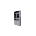 123schrank Sideboard San Diego - 120x40x220H cm - 2 push-to-open Türen - offene Fächer - grifflose Türen - 5cm Bodenstärke