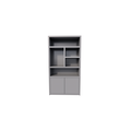 123schrank Sideboard San Diego - 120x40x220H cm - 2 push-to-open Türen - offene Fächer - grifflose Türen - 5cm Bodenstärke