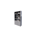 123schrank Sideboard San Diego - 120x40x220H cm - 2 push-to-open Türen - offene Fächer - grifflose Türen - 5cm Bodenstärke
