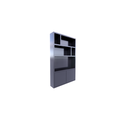 123schrank TV-Kleiderschrank Isla Bonita - 150x30x240H cm - Eiche - schlichtes Design - 2 grifflose Türen - TV-Fach - Cinewall - offene Einlegeböden - Eichenfurnier