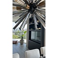123schrank TV-Kleiderschrank Isla Bonita - 150x30x240H cm - Eiche - schlichtes Design - 2 grifflose Türen - TV-Fach - Cinewall - offene Einlegeböden - Eichenfurnier