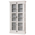 123schrank Vitrine Bilbao - 110x40x210H cm - mit Spanjolette-Verschluss - Glasseiten - Ganzglasvitrine