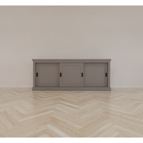 123schrank Sideboard Algarve 03 - 200x46x80H cm - 3 Schiebetüren - schlichtes Design