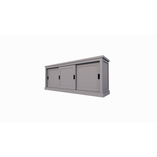 123schrank Sideboard Algarve 03 - 200x46x80H cm - 3 Schiebetüren - schlichtes Design