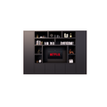 123schrank TV-Fachschrank Austin - 350x40x240H cm - offene Fächer - 6 grifflose geschlossene Türen - TV-Fach - Cinewall - schlankes Design