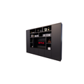 123schrank TV-Fachschrank Austin - 350x40x240H cm - offene Fächer - 6 grifflose geschlossene Türen - TV-Fach - Cinewall - schlankes Design