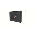 123schrank TV-Fachschrank Austin - 350x40x240H cm - offene Fächer - 6 grifflose geschlossene Türen - TV-Fach - Cinewall - schlankes Design