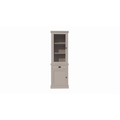 123schrank Vitrine Tarente 01 - 70x45x220H - 1 Schranktür - 1 Soft-Close-Schublade - 1 geschlossene Tür