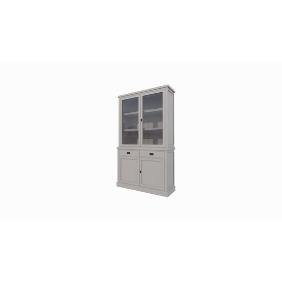 123schrank Buffetschrank Tarente 02 - 130x45x220H - 2 Schranktüren - 2 Soft-Close-Schubladen - 2 geschlossene Türen