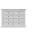 123schrank Schubladenblock Reims - 100x45x95H cm - 9 Soft-Close-Schubladen - rustikale Ausführung