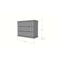 123schrank Kommode Vannes - 120x45x95H cm- 3 Soft-Close-Schubladen - modernes Design