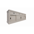 123schrank Sideboard Riviera - 260x55x90H cm - 4 Schiebetüren - 4 Schubladen mit Soft-Close - rustikale Ausführung